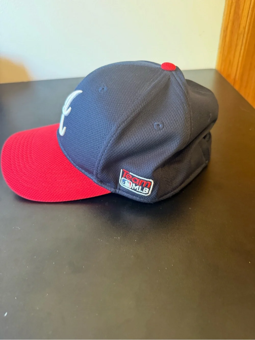 Atlanta Braves MLB OC Sports YOUTH Adjustable Navy/Red Cap Hat